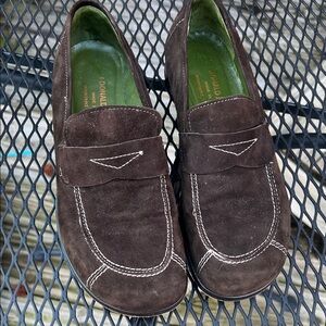 Donald J. Pliner Dark Brown Suede Loafers